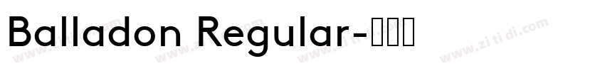 Balladon Regular字体转换
